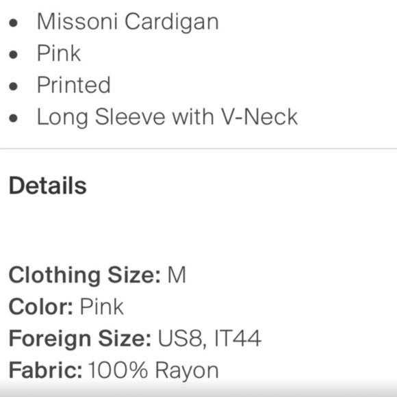 Missoni Cardigan Rainbow Stripe V Neck Rayon 🌈 Size IT44 - Picture 4 of 4